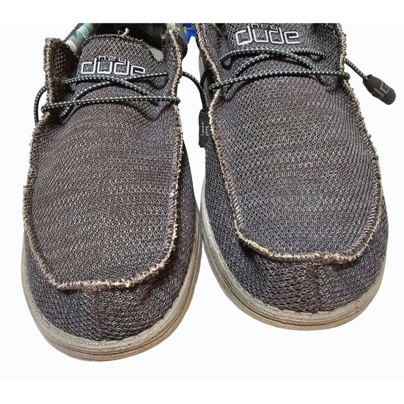 Hey Dude Wally Sox Charcoal Mens Size 11 Comfort Casual Shoes - Picture 5 of 13